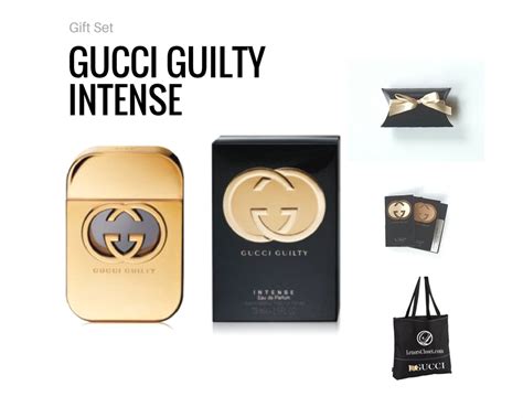 gucci guilty intense for her gift set|Gucci Guilty original for women.